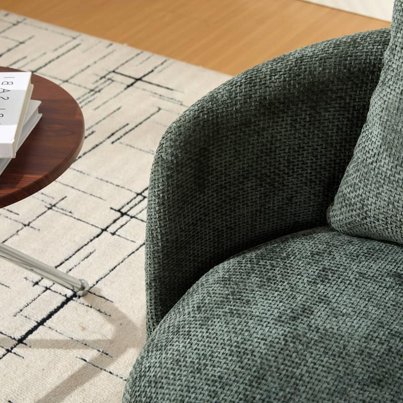 30"W Modern Upholstered Armchair,Accent Chair with a Pillow