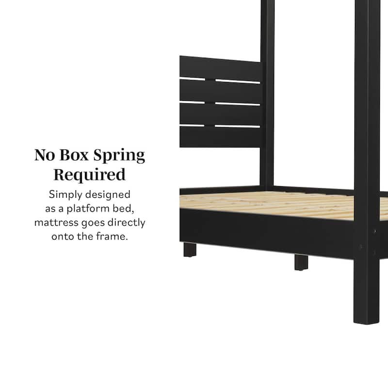 Middlebrook Designs Minimalist Canopy Queen Bedframe