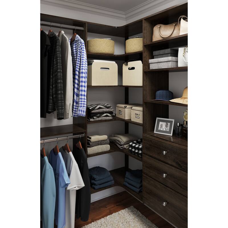 Easy Track Ultimate Corner Laminate Closet Kit
