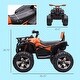 preview thumbnail 5 of 6, Kids Electric 12V ATV with Music Player, Realistic Headlights, Rechargeable Battery, and Wide Wheels - Safe and Fun
