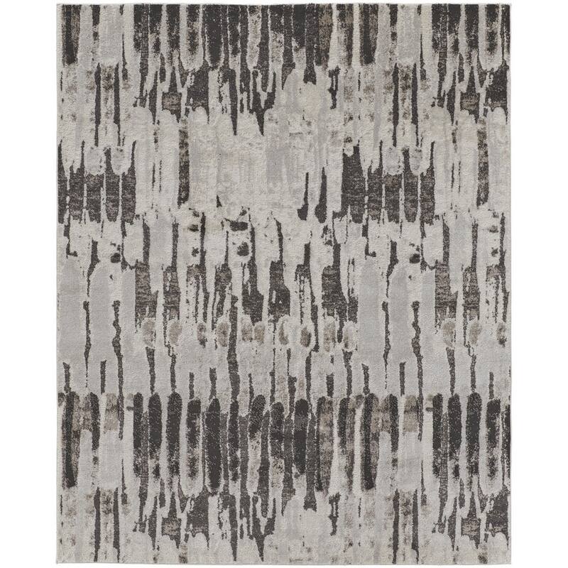 Vahar Power Loomed Abstract Modern Stain Resistant Soft Area Rug By HomeRoots - 144' X '108' X '0.63