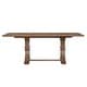 preview thumbnail 29 of 33, Christopher Knight Home - Rustic Extendable Dining Table with Rubberwood X-Frame Base and Extension Leaf