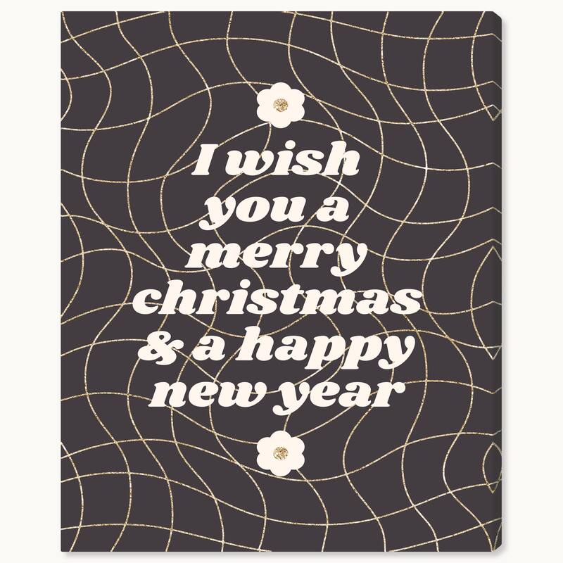 Wynwood Studio Canvas Typography and Quotes This is my Wish Glitter Gray Glam Wall Art Canvas Print