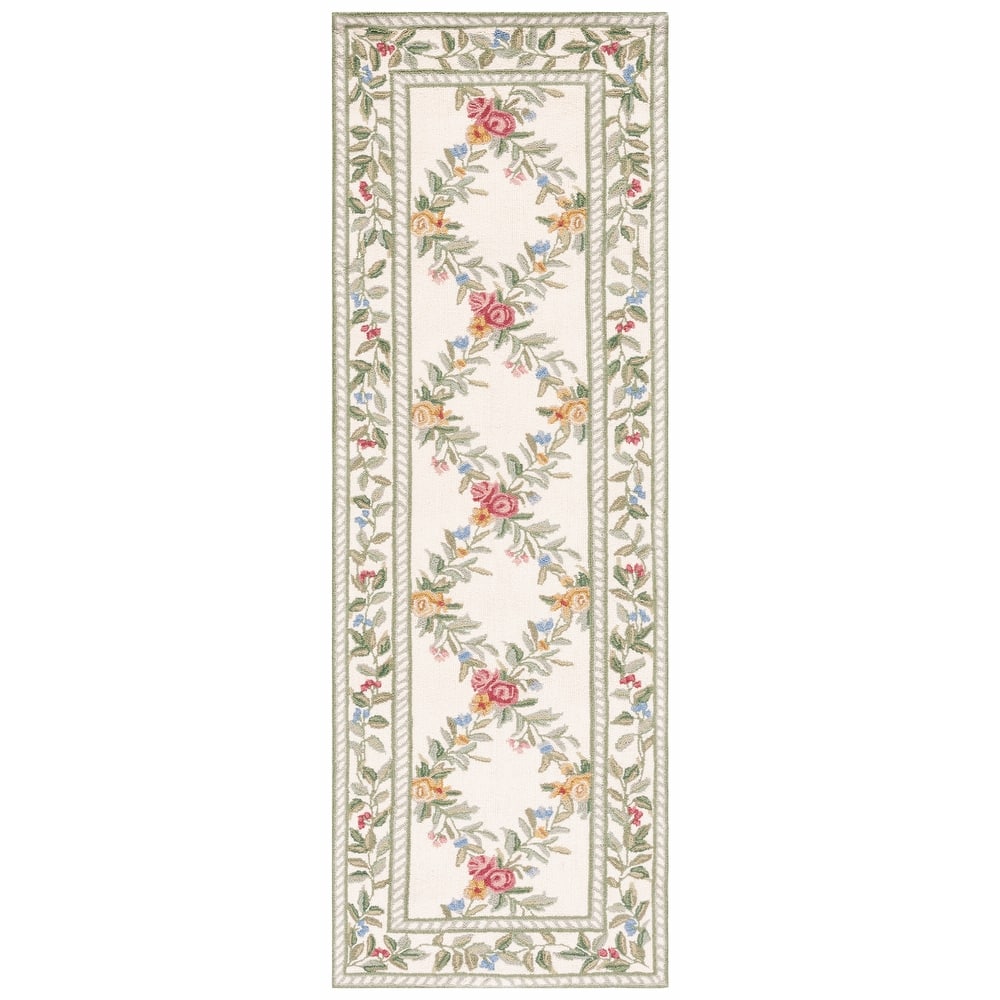SAFAVIEH Handmade Chelsea Gulser Trellis French Country Wool Rug