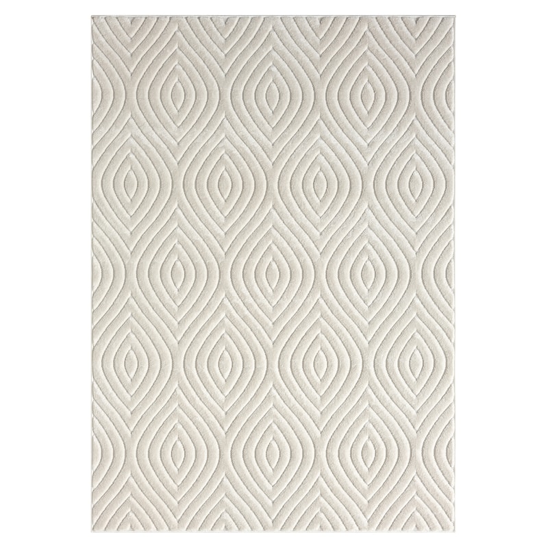 Sevita Modern Trellis Indoor/Outdoor Area Rug - 7'10" x 9'10" - Ivory