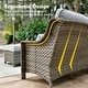 preview thumbnail 42 of 71, OVIOS 10-piece Patio Wicker Swivel Rocking Chair Set With Fire Pit