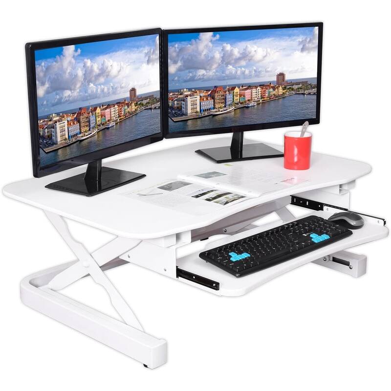 ApexDesk ZT Series Height Adjustable Sit to Stand Electric Desk Riser