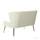 preview thumbnail 41 of 117, Delicia 3 Piece Living Room Set with Golden Legs by HULALA HOME