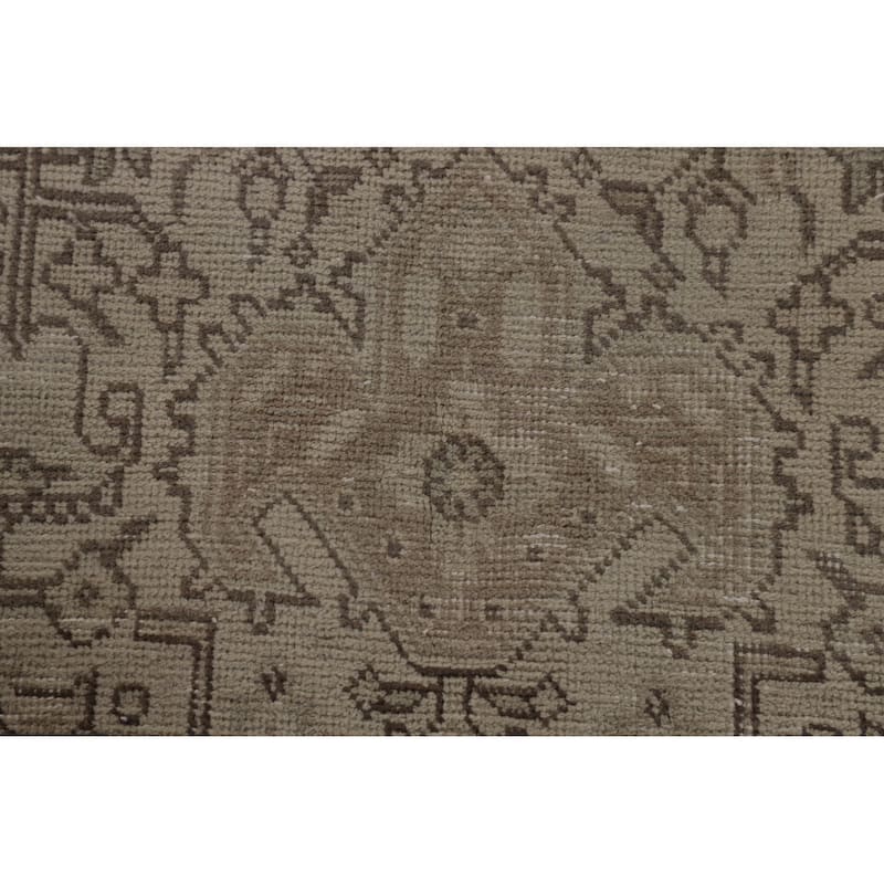 Distressed Tabriz Persian Vintage Rug Handmade Oriental Wool Carpet - 6'6"x 9'8"