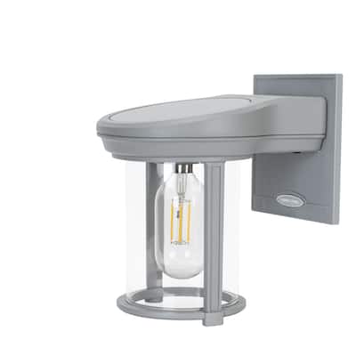 Solar Coach Outdoor Wall Sconce Lantern with Warm White Edison LED