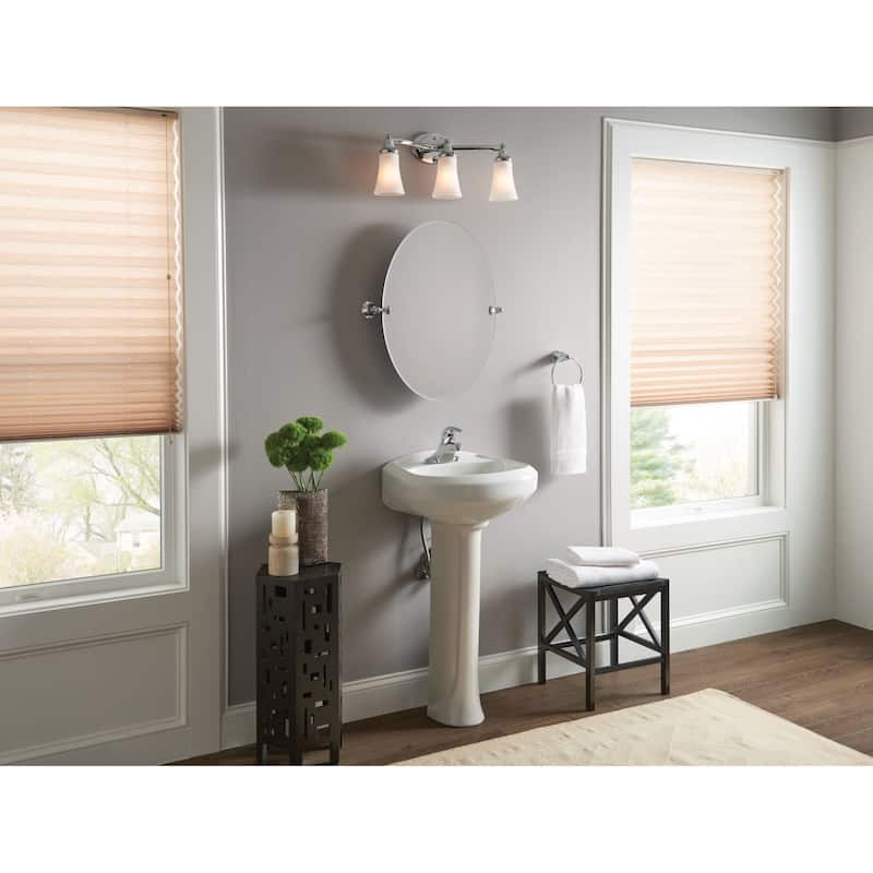 Moen 3 Light Bathroom Sconce with Frosted Shades from the Eva