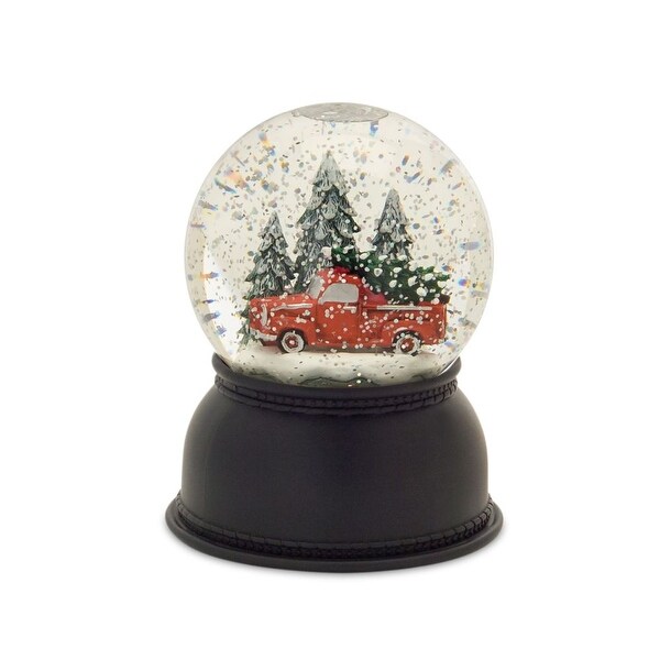 Shop Set Of 2 Vibrantly Colored Lighted Truck With Tree Plastic