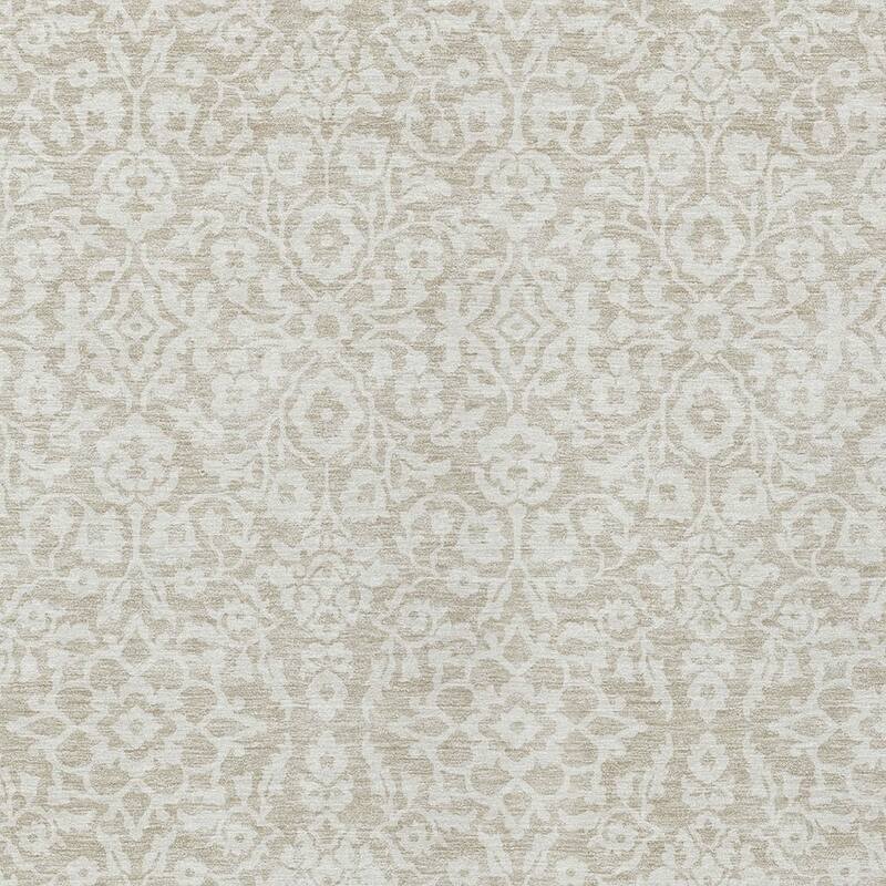 HomeRoots Damask Traditional Rectangle Outdoor Rug