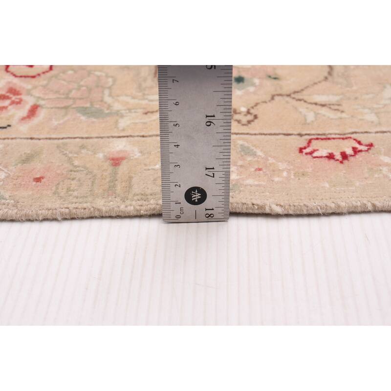 ECARPETGALLERY Hand-knotted Sino Persian 220L Beige Silk, Wool Rug - 4'0 x 5'11