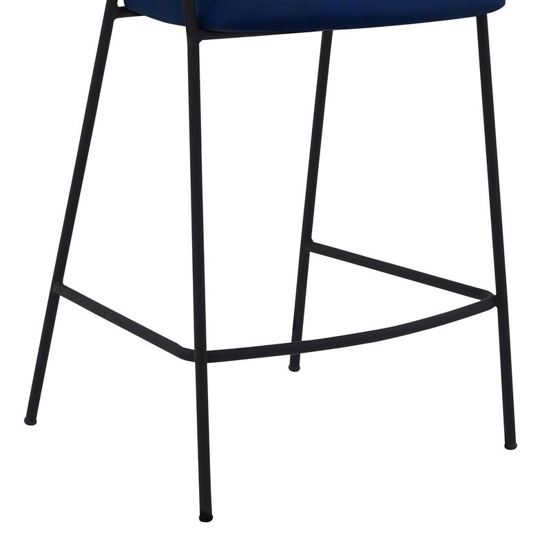 Nara Upholstered Barrel Seat Counter Height Bar Stool