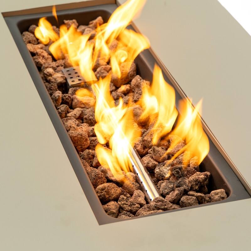 42-Inch Iron Fire Pit Table