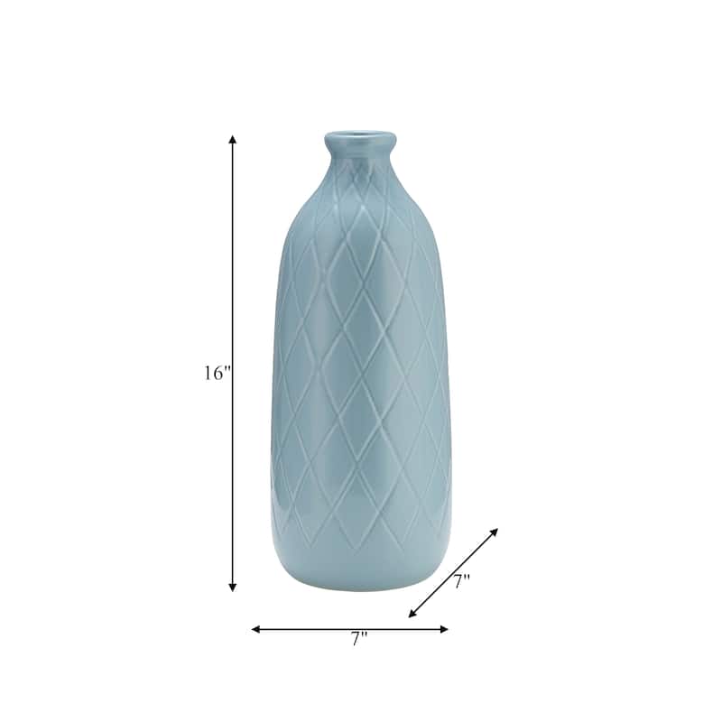 Sagebrook Home Neutral Ceramic Vase