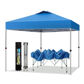 Outdoor Pop up Canopy 10'x10' Tent Camping Sun Shelter-Series Party ...