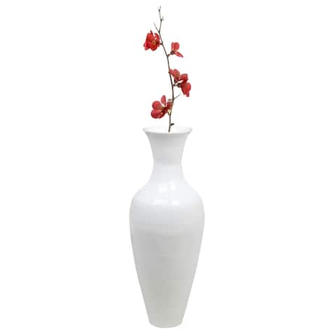 Uniquewise Tall Floor Vase, 37 Inch Bamboo Vase, Modern Vase for Living Room, Entryway, Classic Floor Vase for Home Decor