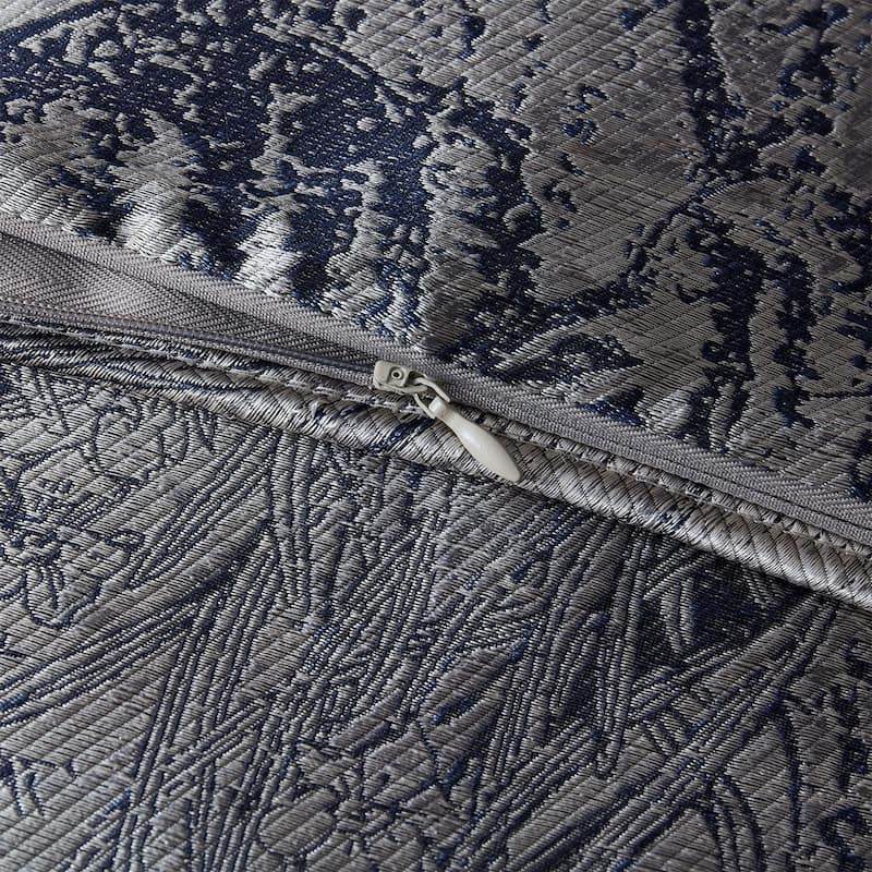 HiEnd Accents Pastoral Jacquard Euro Sham, 27"x27"