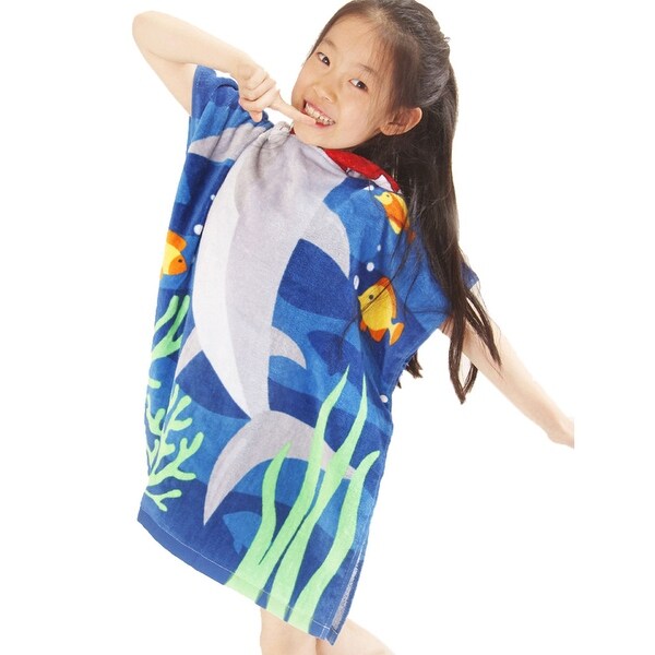 Kids Hooded Bath Beach Towel Girls Boys Cute Cartoon Animal Full