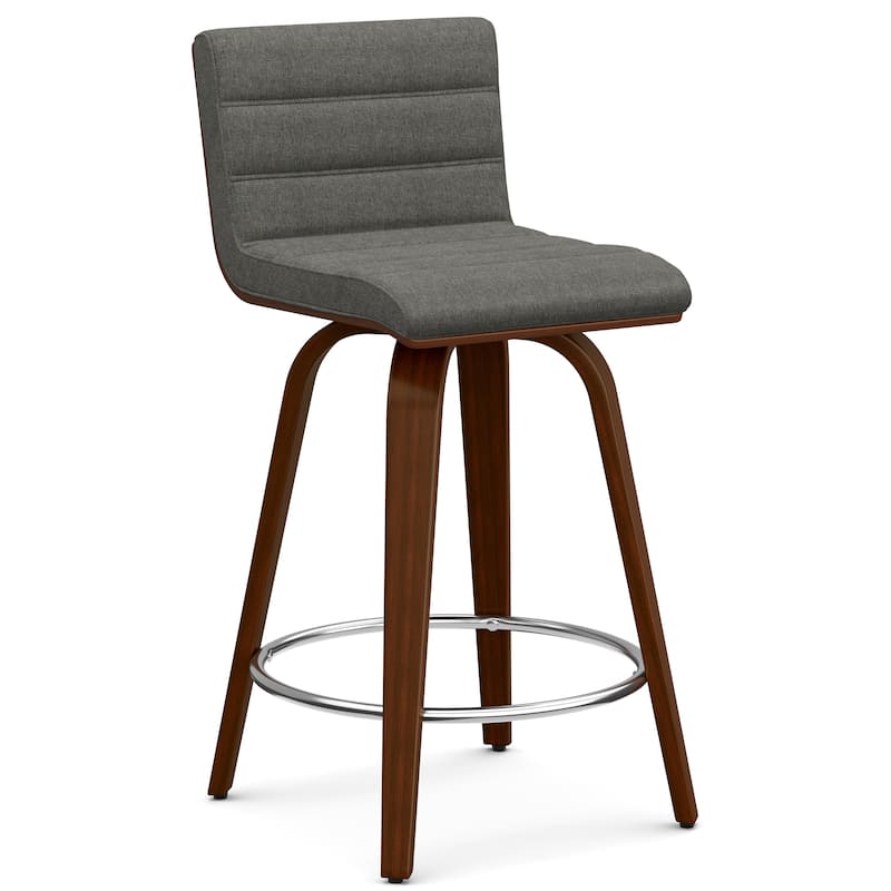WYNDENHALL Madigan Mid Century Modern Counter Height Stool - 18.9" D x 16.9" W x 34.7" H