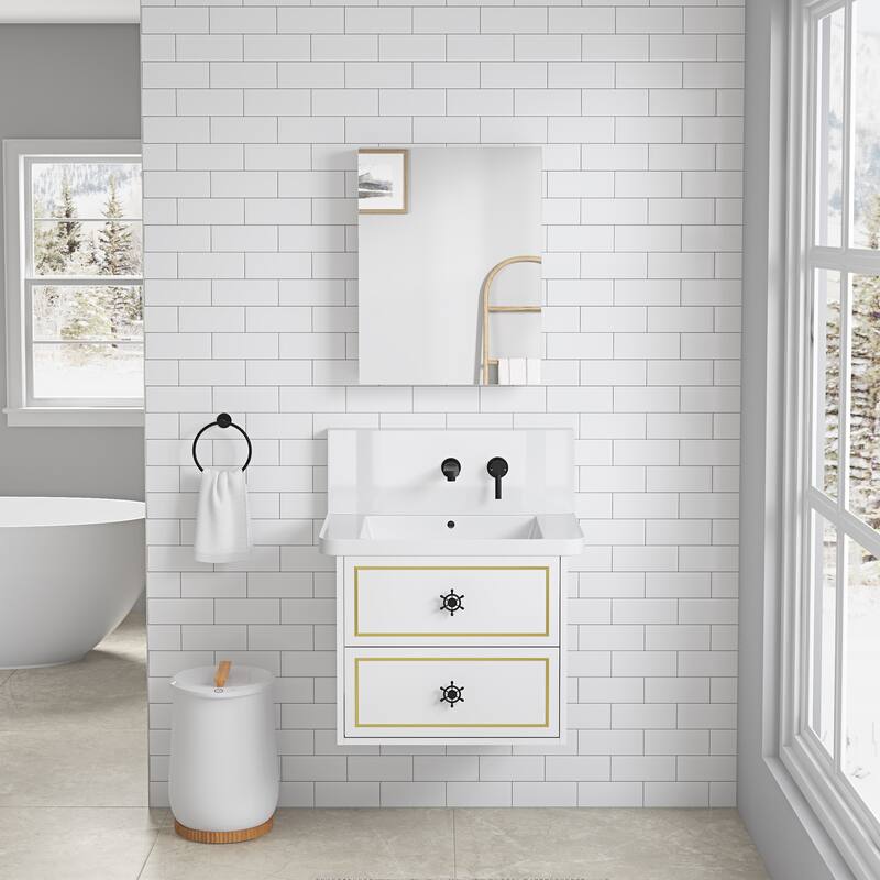 20"W x 26"H Surface Frameless Mirror Medicine Cabinet, Beveled Mirror Edges Bathroom Medicine Cabinet