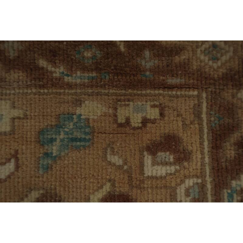 Hand Knotted Oriental 100% Wool Carpet Traditional All-Over Brown Ziegler Area Rug - 3' 1'' X 2' 0''