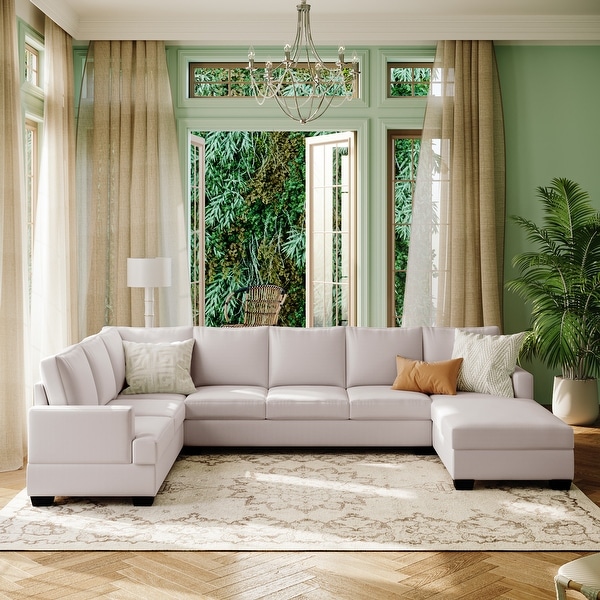 Double wide outlet chaise sofa