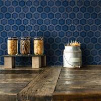 Blue Hexagon Tile Find Great Home Improvement Deals Shopping At Overstock