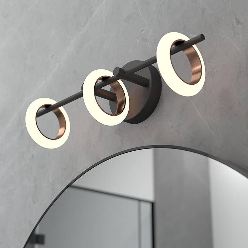 OROMA HOME Loop 3-Light Integrated-LED Bathroom Vanity Light
