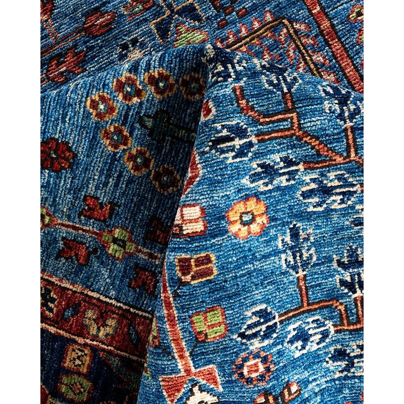 Serapi One-of-a-Kind Hand-Knotted Area Rug - Light Blue, 7' 10" x 10' 0" - 7' 10" x 10' 0"