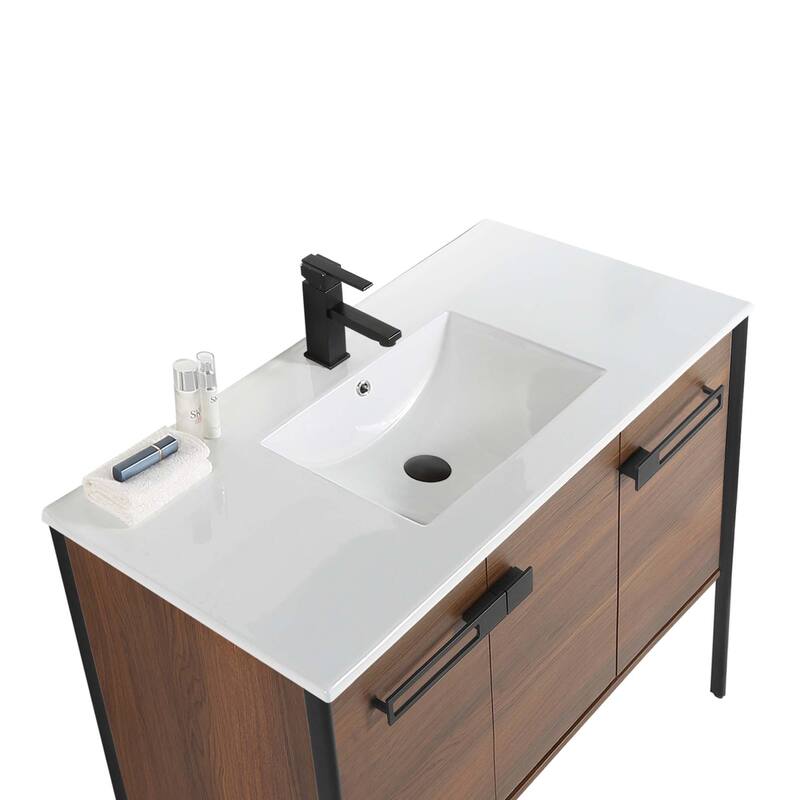 Fine Fixtures Oakville Bathroom Vanity with White Ceramic Sink