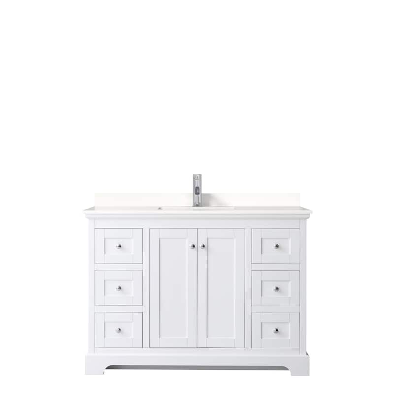 Avery 48-inch Single Vanity, Quartz Top