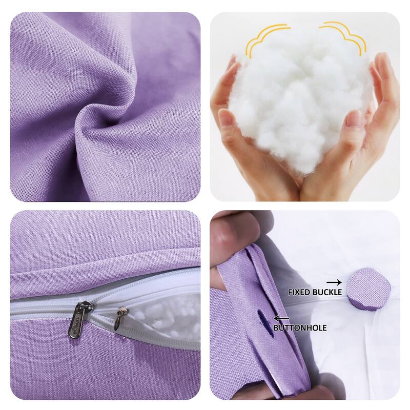WOWMAX Bed Rest Wedge Reading Pillow Headboard Back Support Cushion