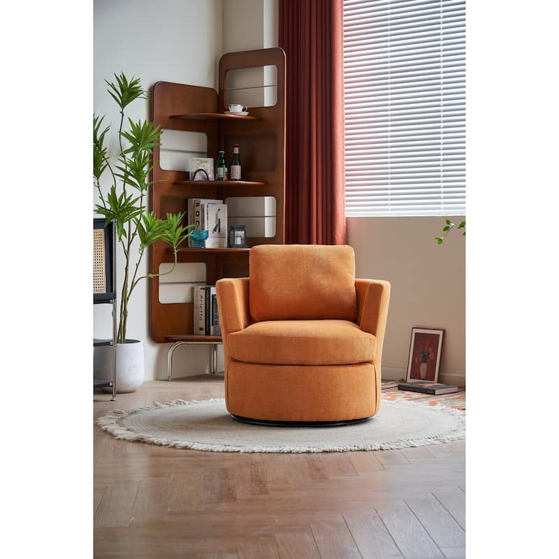 29.5" Polyester Swivel Arm Chair