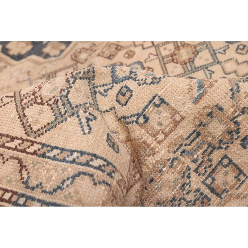 ECARPETGALLERY Hand-knotted Antalya Vintage Beige Wool Rug - 4'4 x 6'9