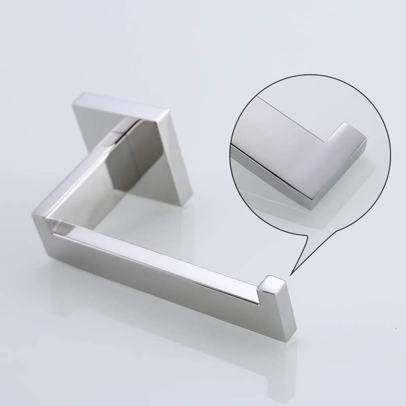 (Polished) 4-Piece Bathroom Hardware Set 16 Inch Towel Bar Set, High Quality Stainless Steel.
