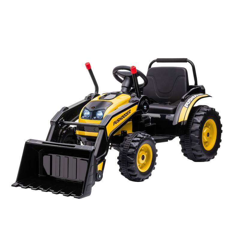 6V Kids Ride on Excavator, Bulldozer, Electric Construction Vehicle, Battery Powered Truck with Adjustable Bucket
