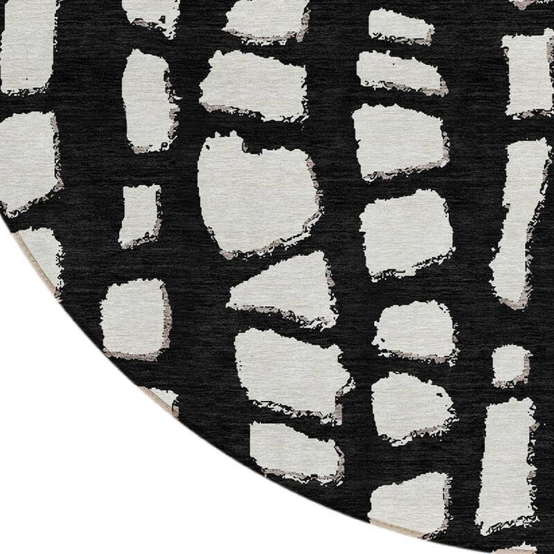 HomeRoots Abstract Transitional Rectangle Outdoor Rug
