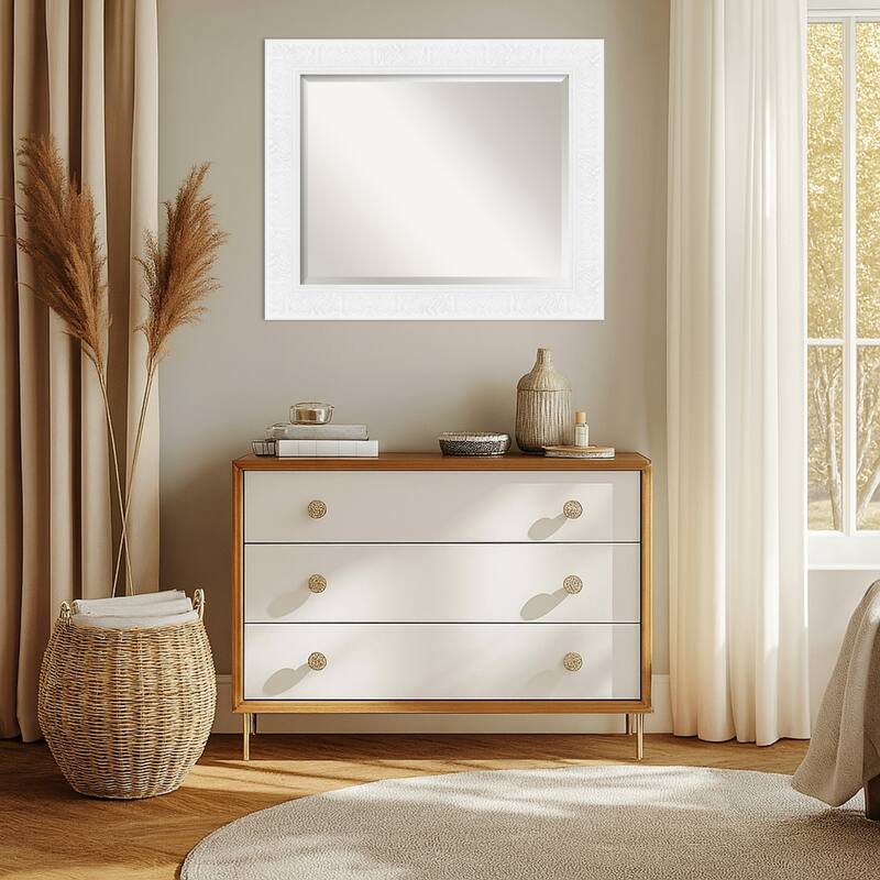 Luxe Beveled Framed Wall Mirror