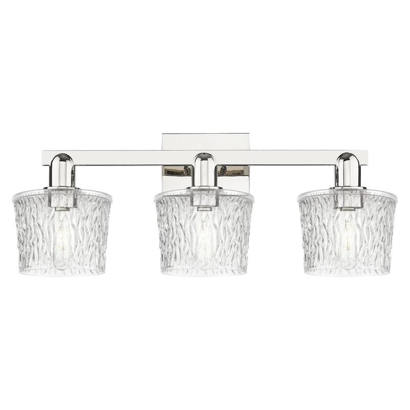 Innovations Lighting 716-3W-11-26 Niagara Vanity Niagara 3 Light 26" - Polished Nickel / Clear