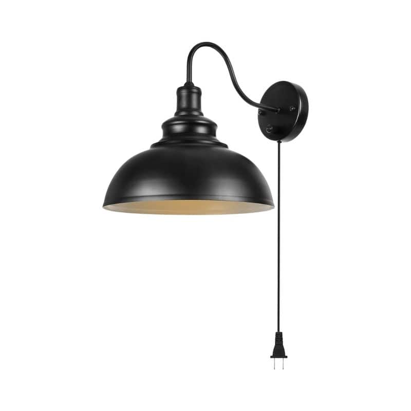 1 PCs sconce light black wall lighting metal bulb wall lamp