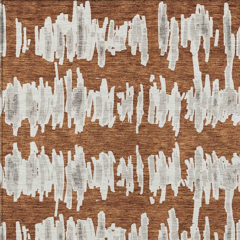 HomeRoots Striped Transitional Rectangle Outdoor Rug
