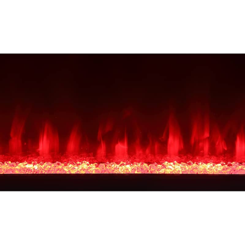 Vallerie 71" TV Stand With Visual Flame Box