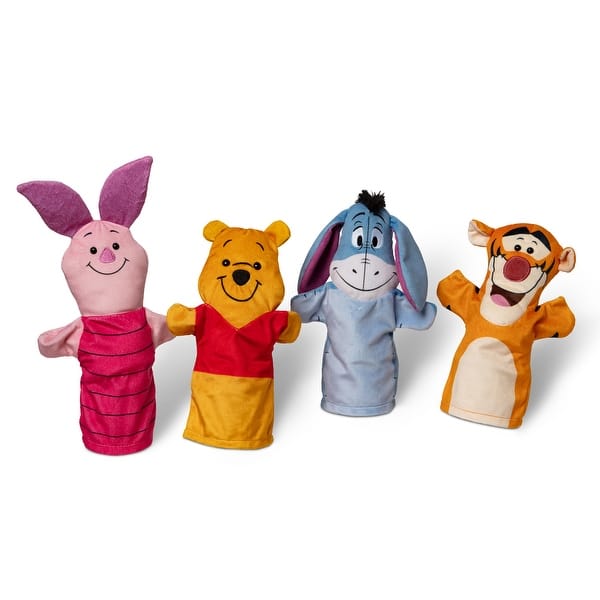 slide 2 of 6, Melissa & Doug Winnie the Pooh Soft & Cuddly Hand Puppets - Multi Multi - Kids