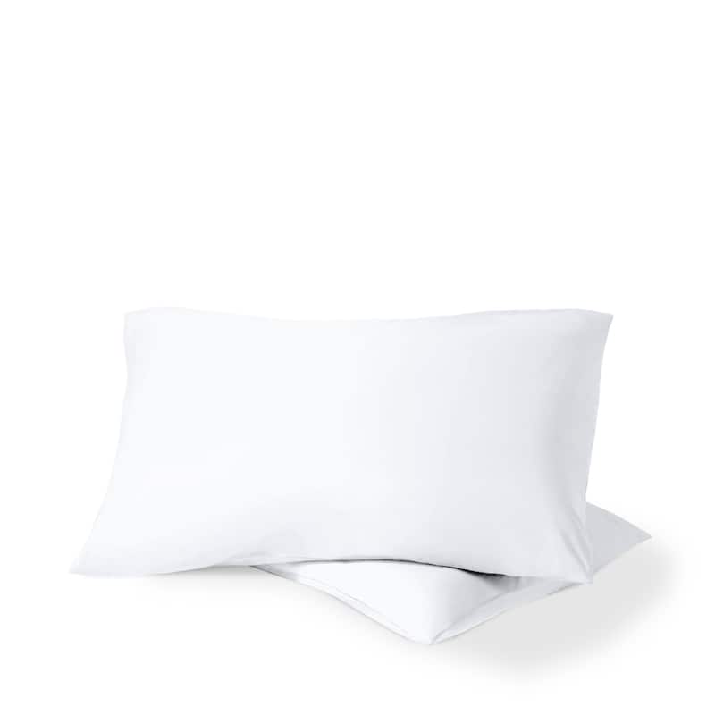 Bare Home Organic Cotton Percale Pillowcase Set (Set of 2) - King - White