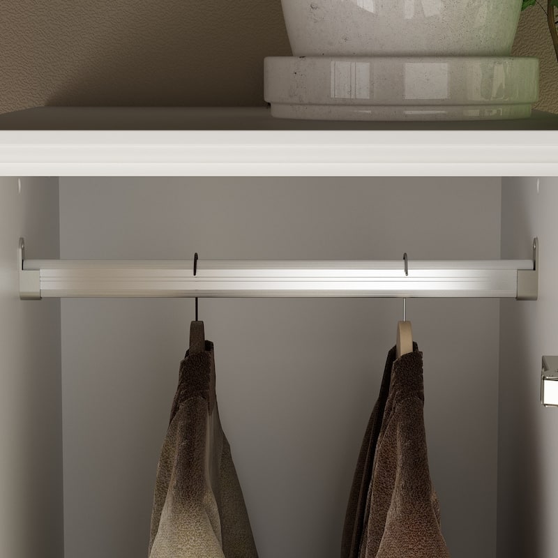 74.8"H Modular Armoire&Wardrobe Storage Closet Cabinet Organizer White