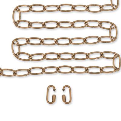 Extra Gold Long Chain 19.7ft for Chandelier Pendant - L 236.2" * W 0.8" * H1.7"