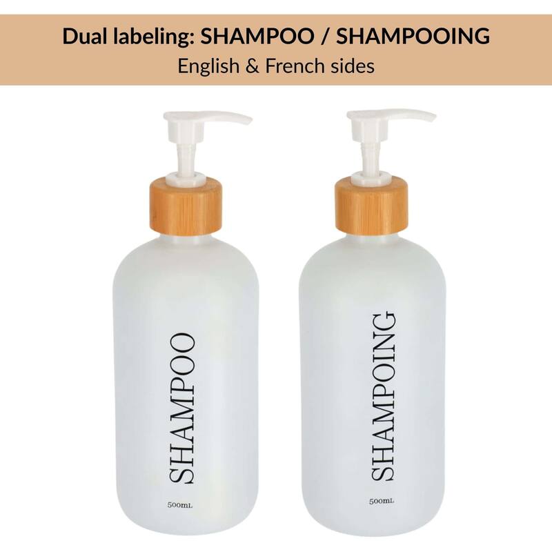 Matte Shampoo Dispenser 17 fl oz (500ml) - 3 L x 3 W x 8.5 H